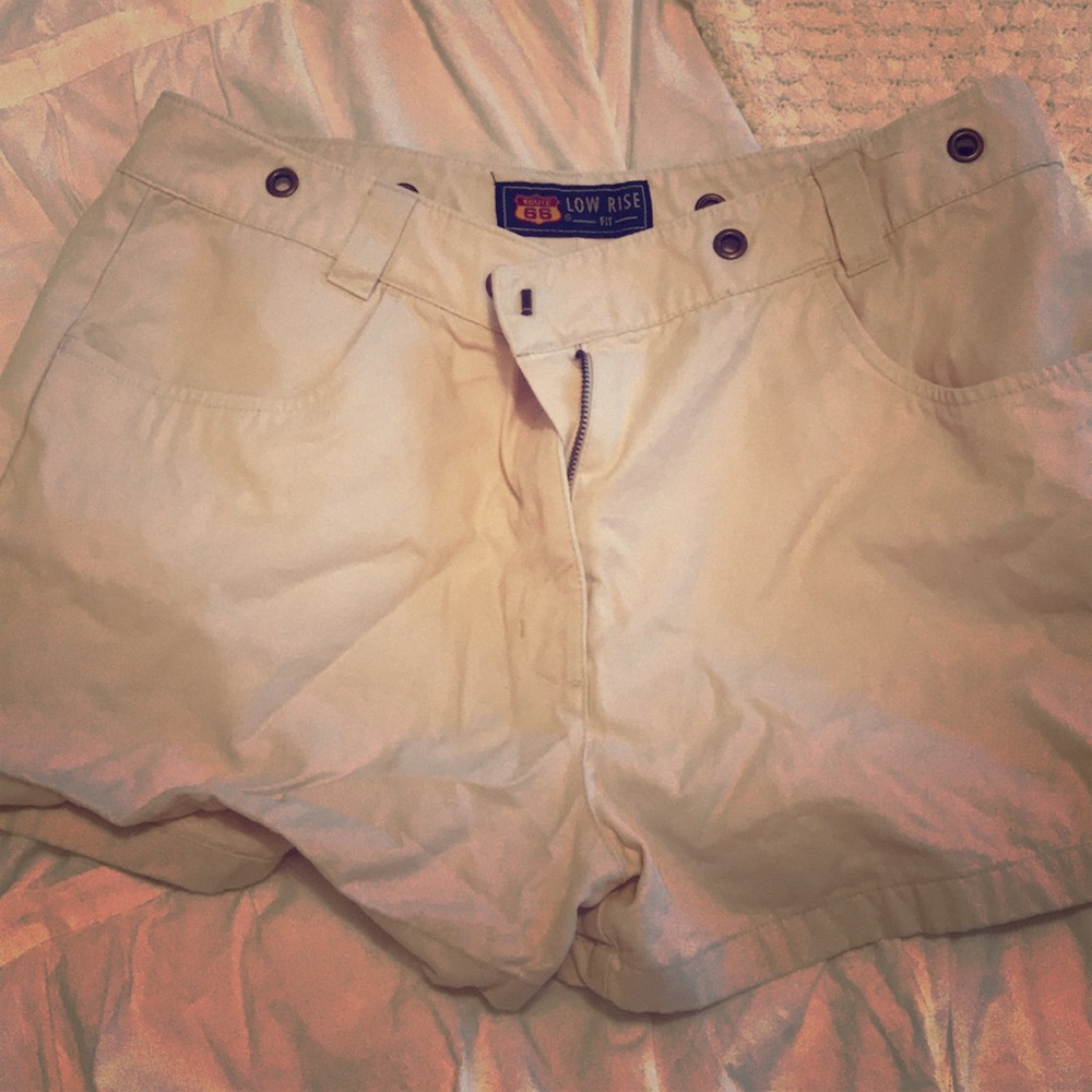 Cream shorts
